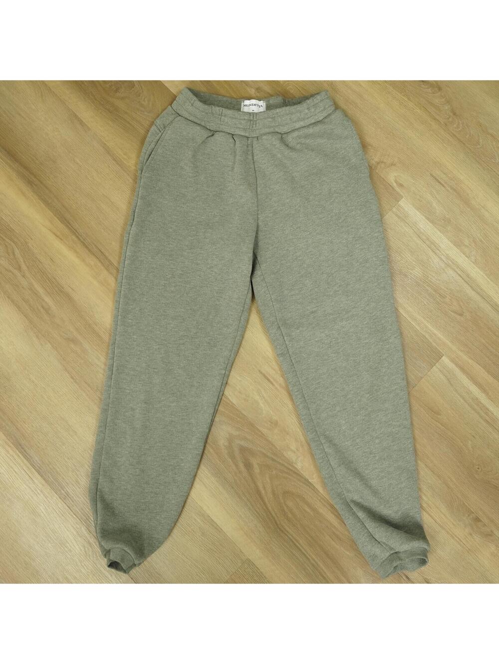 Mondetta Outdoor Project Heather Green Jogger Pants Med Zippered Pockets & cuffs